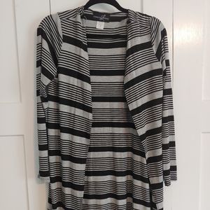 Lexington Avenue long sleeve striped cardigan